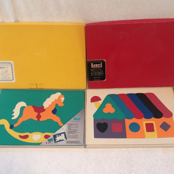 Lauri Toys 2 Lauri Puzzles Rocking Horse 2863 And House 251 In